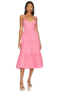 Платье миди Tularosa Poppy, цвет Watermelon Pink
