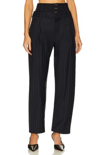 Брюки Marissa Webb Silas Pinstripe Corset Trouser, цвет Navy Tatum Pinstripe Combo