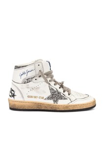 Кроссовки Golden Goose Sky Star, цвет White &amp; Silver