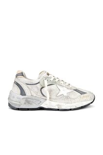 Кроссовки Golden Goose Running Dad, цвет White &amp; Silver