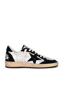 Кроссовки Golden Goose Ballstar, цвет Silver &amp; Black