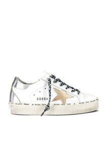 Кроссовки Golden Goose Hi Star, цвет White, Gold, &amp; Silver