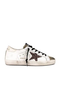 Кроссовки Golden Goose Superstar, цвет White, Taupe, Coffee Brown, &amp; Ivory