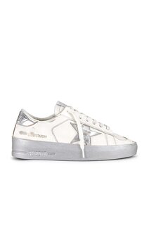 Кроссовки Golden Goose Stardan, цвет White &amp; Silver