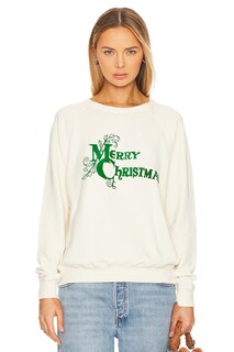 Толстовка The Great The College, цвет Washed White With Christmas Graphic