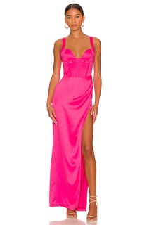 Платье макси NBD Elodie, цвет Hot Pink