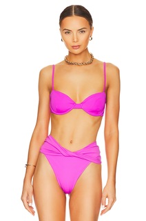 Топ бикини Agua Bendita x REVOLVE Irene, цвет Vita Solid Fuchsia