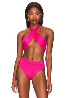 Топ бикини Agua Bendita x REVOLVE Nola, цвет Fuschia