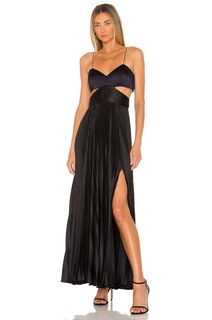 Платье AMUR Elodie Gown, цвет Navy &amp; Black