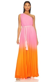 Платье AMUR Garrett Pleated Gown, цвет Ombre Sorbet