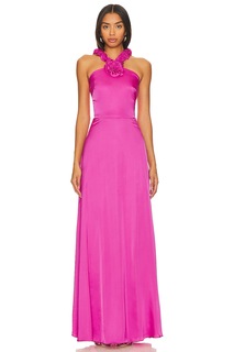 Платье AMUR Priyanka Rosette Gown, цвет Rosey