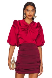 Топ Andrea Iyamah x REVOLVE Adu Bubble Sleeve, цвет Ruby