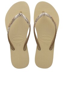 Шлепанцы Havaianas Slim Glitter II, цвет Sand Grey