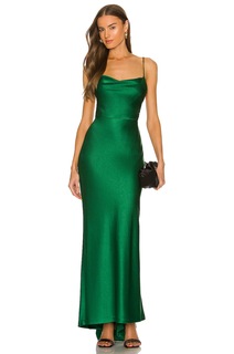 Платье макси Alice + Olivia Montana Maxi Gown, цвет Deep Emerald
