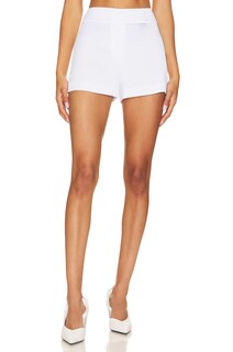 Шорты Alice + Olivia Mara Crossover Clean Short, белый