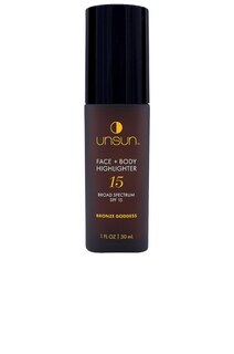 Хайлайтер UnSun Cosmetics Face + Body SPF 15, цвет Bronze Goddess
