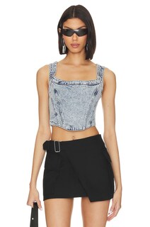 Топ ALLSAINTS Charli Corset, цвет Mid Indigo Blue