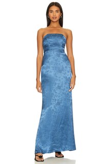 Платье макси House of Harlow 1960 x REVOLVE Veronika Maxi Gown, синий
