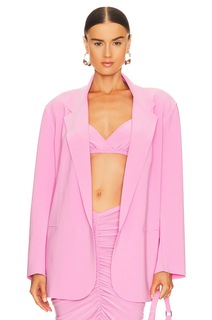 Пиджак Norma Kamali Oversized Double Breasted, цвет Candy Pink