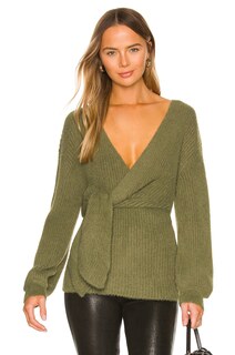 Свитер House of Harlow 1960 x REVOLVE Khalida Wrap, цвет Forest Green