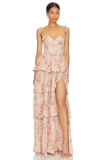 Платье V. Chapman Caterina Gown, цвет Cedar Rose Print