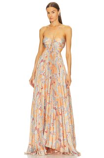Платье A.L.C. Moira, цвет Apricot Multi