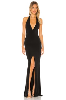 Платье Nookie x REVOLVE Illegal Halter Gown, черный