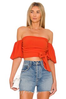 Топ House of Harlow 1960 x REVOLVE Leya, цвет Orange Red