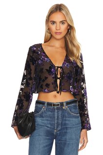 Топ House of Harlow 1960 x REVOLVE Luelle, цвет Black &amp; Purple