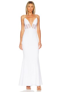 Платье Nookie Sade Mesh Gown, белый