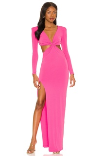 Платье Nookie Jewel Gown, цвет Neon Pink