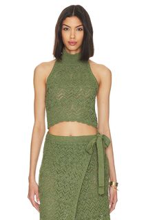 Топ House of Harlow 1960 x REVOLVE Rina Knit, цвет Forest Green