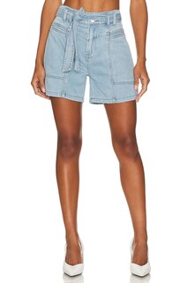 Шорты Hudson Jeans High Rise Utility Short, цвет Spring Indigo