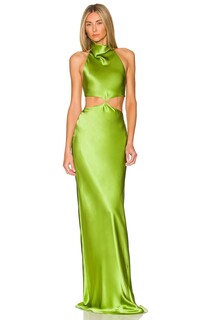 Платье мини Amanda Uprichard x REVOLVE Kaye Maxi Dress, цвет Aloe