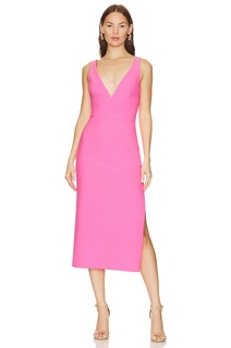 Платье Amanda Uprichard Nelly, цвет Shocking Pink