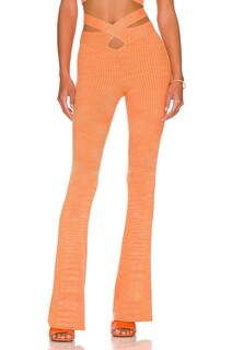 Брюки h:ours Cia Crossover Knit, цвет Orange Spacedye