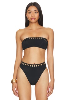 Топ бикини Vix Swimwear Leeza Bandeau, черный