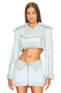 Куртка h:ours Carlota Crop, цвет Baby Blue