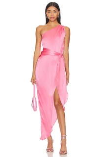 Платье макси Amanda Uprichard Palmira, цвет Pink Ribbon