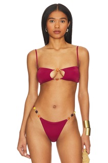 Купальник Vix Swimwear Martha Bandeau Bikini Top, цвет Cranberry
