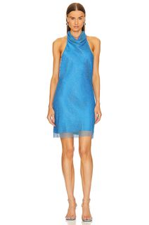 Платье мини Amanda Uprichard Klea, цвет Cobalt