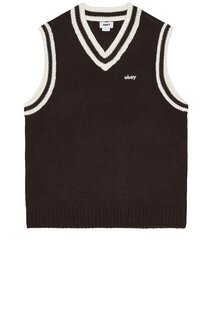 Свитер Obey Alden Vest, цвет Java Brown Multi