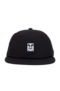 Кепка Obey Icon Patch 6 Panel Strapback, черный