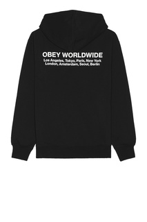 Толстовка Obey Worldwide Cities, черный