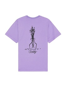Футболка Obey Flower Sketch, цвет Digital Lavender