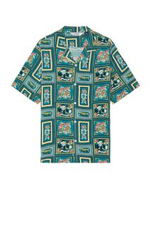 Рубашка Original Penguin Button Up, цвет Tahititan Tide