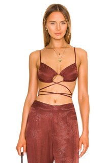 Стринги Indah Cupid Tie Front String Bra Top, цвет Namibia