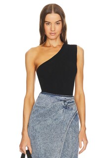 Боди IRO Ciqa One Shoulder, черный