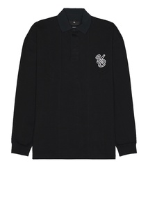 Рубашка Y-3 Yohji Yamamoto Rugby Long Sleeve, цвет black/black
