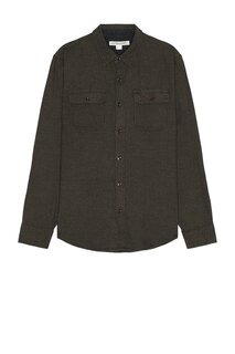 Рубашка OUTERKNOWN Transitional Flannel, цвет Olive Jaspe